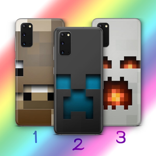 Minecraft 1 Phone Case Cover For MANY VARIOUS Samsung Galaxy Models Inspired By Block Build Craft Video Game Multiplayer