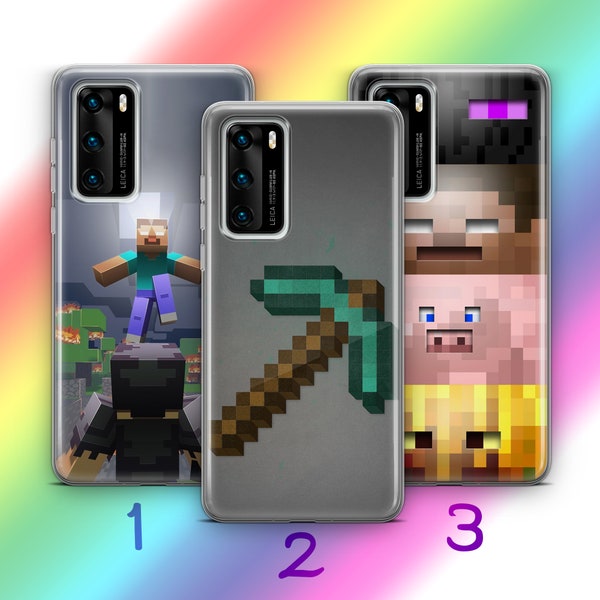 Minecraft 8 Phone Case Cover For Huawei P9 P10 P20 P30 P40 Lite PRO Plus LG G5 G6 Models Inspired Block Build Craft Video Game Multiplayer