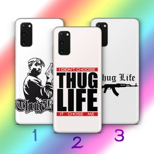 Thug Life 6 Phone Case Cover For MANY VARIOUS Samsung Galaxy Models Iconic Slang Text Tattoo Tattoos Gangsta Gangster Ways