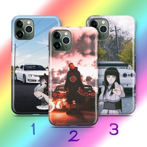 Anime JDM 4 Phone Case Cover For Apple iPhone 11 12 13 14 15 16 PRO PLuS MiNI MAX Models Inspired Japanese Fast Sports Cars Cartoon Girl Boy