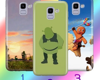 Shrek 2 Phone Case Cover For Samsung Galaxy A3 A5 A6 A7 A8 J3 J5 J6 J7 Models Disney Cartoon Shrek The Ogre Prince Charming Princess Fiona