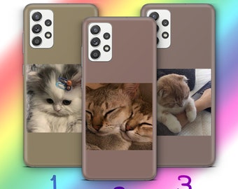 Aesthetic Cat 1 Phone Case Cover For Samsung A14 A15 A16 A17 A25 A26 A33 A34 A35 A36 A53 A54 A55 A56 A72 A73 + More Models Cute Kitten Pic