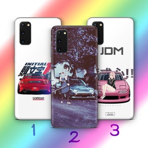 Anime JDM 2 Phone Case Cover For MANY VARIOUS Samsung Galaxy Models Inspired By Japanese Fast Sports Cars Cartoon Girl Boy
