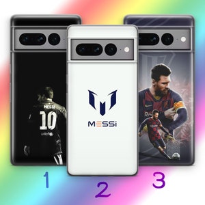 Lionel Messi 3 Mobilskal till Google Pixel 6 6A 7 7A 8 8A 9 9A 10 Pro XL Modeller Fotboll Fotbollslagsspelare Leo Messi Nummer 30