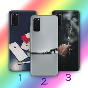 Cigarette 9 Housse de téléphone pour Samsung Galaxy S20 S21 S22 S23 S24 FE S25 Plus Ultra Cigarettes à rouler fumée de cigare cendrier cendrier