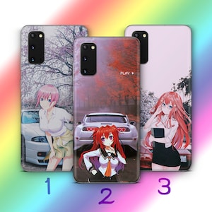 Anime JDM 7 Phone Case Cover For Samsung Galaxy S20 S21 S22 S23 S24 FE S25 Plus Ultra Inspired Japanese Fast Sports Cars Cartoon Girl Boy