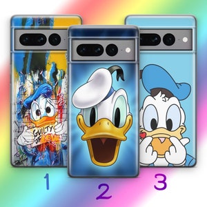 Custodia per telefono Donald Duck 9 per Google Pixel 6 6A 7 7A 8 8A 9 9A Pro XL Modelli Disney Cartoon Paperina Paperina Duck Tales Topolino Paperina divertente