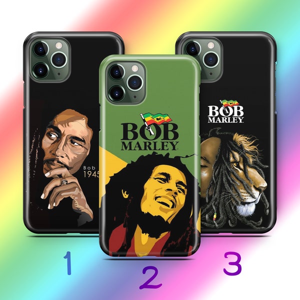 Bob Marley 7 Phone Case Cover For Apple iPhone 11 12 13 14 15 PRO PLuS MiNI MAX Models Popular Classic Jamaican Reggae Song Singer Radio