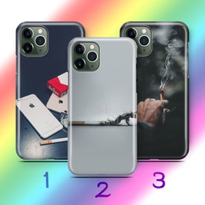 Cigarette 9 housse de téléphone pour Apple iPhone 11 12 13 14 15 16 PRO PLuS MiNI MAX modèle cigarettes à rouler fumée de cigare fumeurs cendrier cendre