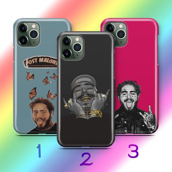 Post Malone 3 Phone Case Cover For Apple iPhone 11 12 13 14 15 PRO PLuS MiNI MAX Models Rap Music Singer Pop Hip Hop Youth Top Performer MTV