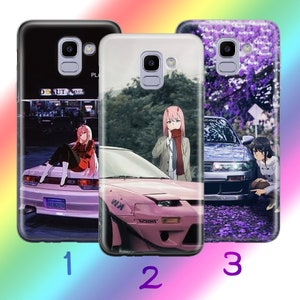 Anime JDM 1 Phone Case Cover For Samsung Galaxy A3 A5 A6 A7 A8 J3 J5 J6 J7 Models Inspired By Japanese Fast Sports Cars Cartoon Girl Boy