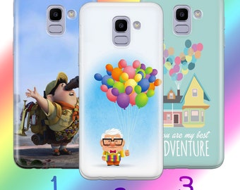 Up 2 Phone Case Cover For Samsung Galaxy A3 A5 A6 A7 A8 J3 J5 J6 J7 Models Disney Cartoon Balloons House Home Carl Russell