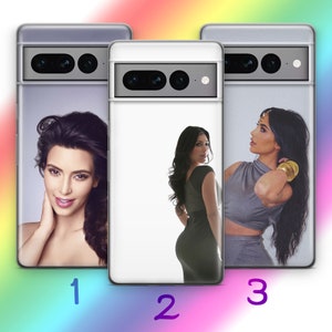 Custodia per telefono Kim Kardashian 6 per Google Pixel 6 6A 7 7A 8 8A 9 9A Pro XL Modelli Cartoon ispirato agli USA American Beautiful Fit Woman Icon