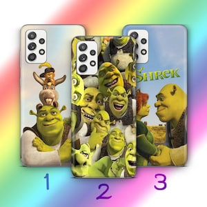 Funda de teléfono Shrek 3 para Samsung A13, A14, A15, A16, A25, A26, A33, A34, A35, A36, A53, A54, A55, A56, A72, A73 y más modelos de Disney Cartoon El Ogro