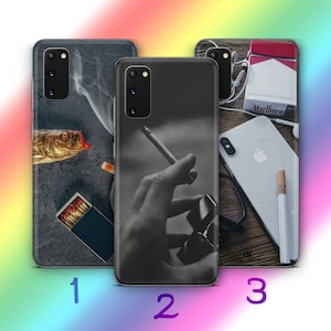 Cigarette 5 housse de téléphone pour samsung Galaxy S20 S21 S22 S23 S24 FE S25 Plus Ultra cigarettes à rouler fumée de cigare cendrier cendrier