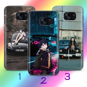 Anime JDM 3 Phone Case Cover For Samsung Galaxy S5 S6 S7 S8 S9 Edge Plus LTE NEO Models Inspired Japanese Fast Sports Cars Cartoon Girl Boy