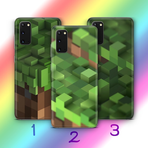 Minecraft 2 Phone Case Cover For MANY VARIOUS Samsung Galaxy Models Inspired By Block Build Craft Video Game Multiplayer