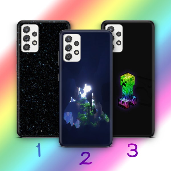 Minecraft 5 Phone Case Cover For Samsung A12 A13 A14 A15 A32 A33 A34 A52 A53 A54 A72 A73 A25 A50 A70 A31 A51 A71 Models Block Video Game