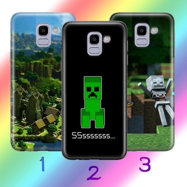 Minecraft 4 Phone Case Cover For Samsung Galaxy A3 A5 A6 A7 A8 J3 J5 J6 J7 Models Inspired By Block Build Craft Video Game Multiplayer