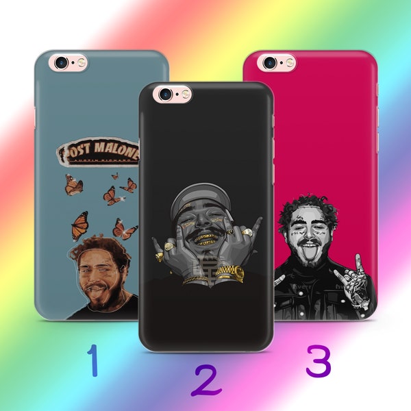 Post Malone 3 Phone Case Cover For Apple iPhone 5 SE 2020 2022 6 7 8 X Xs XR MaX PLuS Models Rap Music Singer Pop Hip Hop Youth Perform MTV