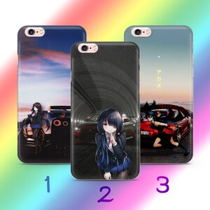 Funda de teléfono Anime JDM 5 para Apple iPhone 5 SE 2020 2022 6 7 8 X Xs XR MaX PLuS, modelos japoneses de coches deportivos rápidos, dibujos animados para niña y niño.