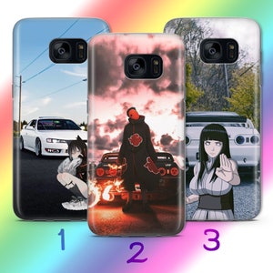 Anime JDM 4 Phone Case Cover For Samsung Galaxy S5 S6 S7 S8 S9 Edge Plus LTE NEO Models Inspired Japanese Fast Sports Cars Cartoon Girl Boy