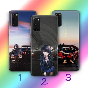 Anime JDM 5 Phone Case Cover For Samsung Galaxy S20 S21 S22 S23 S24 FE S25 Plus Ultra Inspired Japanese Fast Sports Cars Cartoon Girl Boy