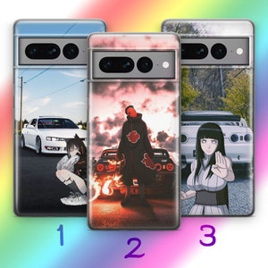 Anime JDM 4 Phone Case For Google Pixel 6 6A 7 7A 8 8A 9 9A Pro XL Models Inspired By Japanese Fast Sports Cars Cartoon Girl Boy