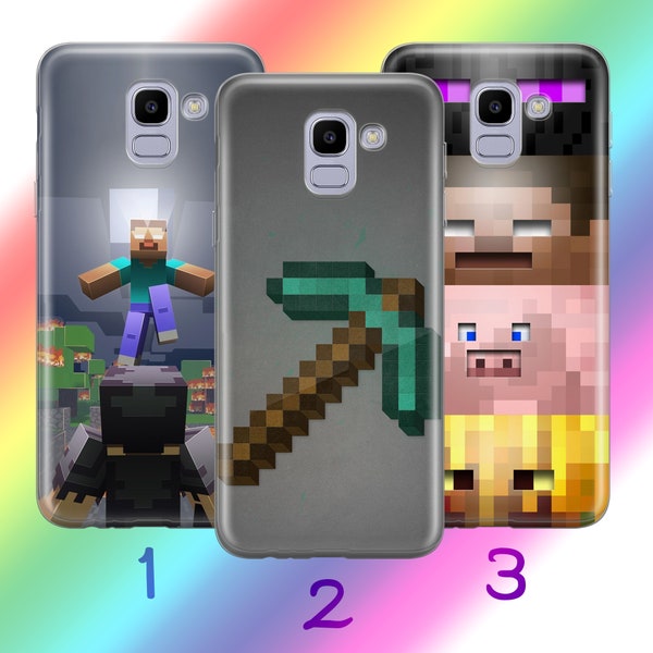 Minecraft 8 Phone Case Cover For Samsung Galaxy A3 A5 A6 A7 A8 J3 J5 J6 J7 Models Inspired By Block Build Craft Video Game Multiplayer