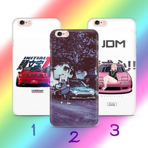 Funda de teléfono Anime JDM 2 para Apple iPhone 5 SE 2020 2022 6 7 8 X Xs XR MaX PLuS, modelos japoneses de coches deportivos rápidos, dibujos animados para niña y niño.