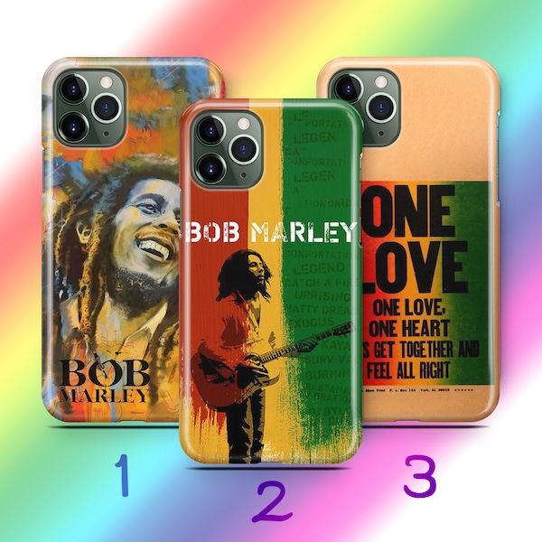 Bob Marley 6 Phone Case Cover For Apple iPhone 11 12 13 14 15 PRO PLuS MiNI MAX Models Popular Classic Jamaican Reggae Song Singer Radio