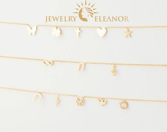 14k solid gold initial Necklace,Initial Necklace, Personalized Jewelry, Personalized Gifts, Letter necklace ,Gifts for her, Christmas Gift