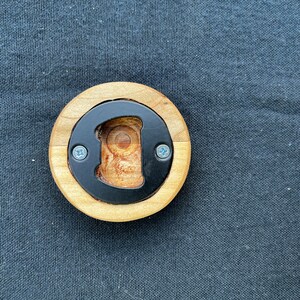 Handmade Wooden Bottle Opener w/ magnet