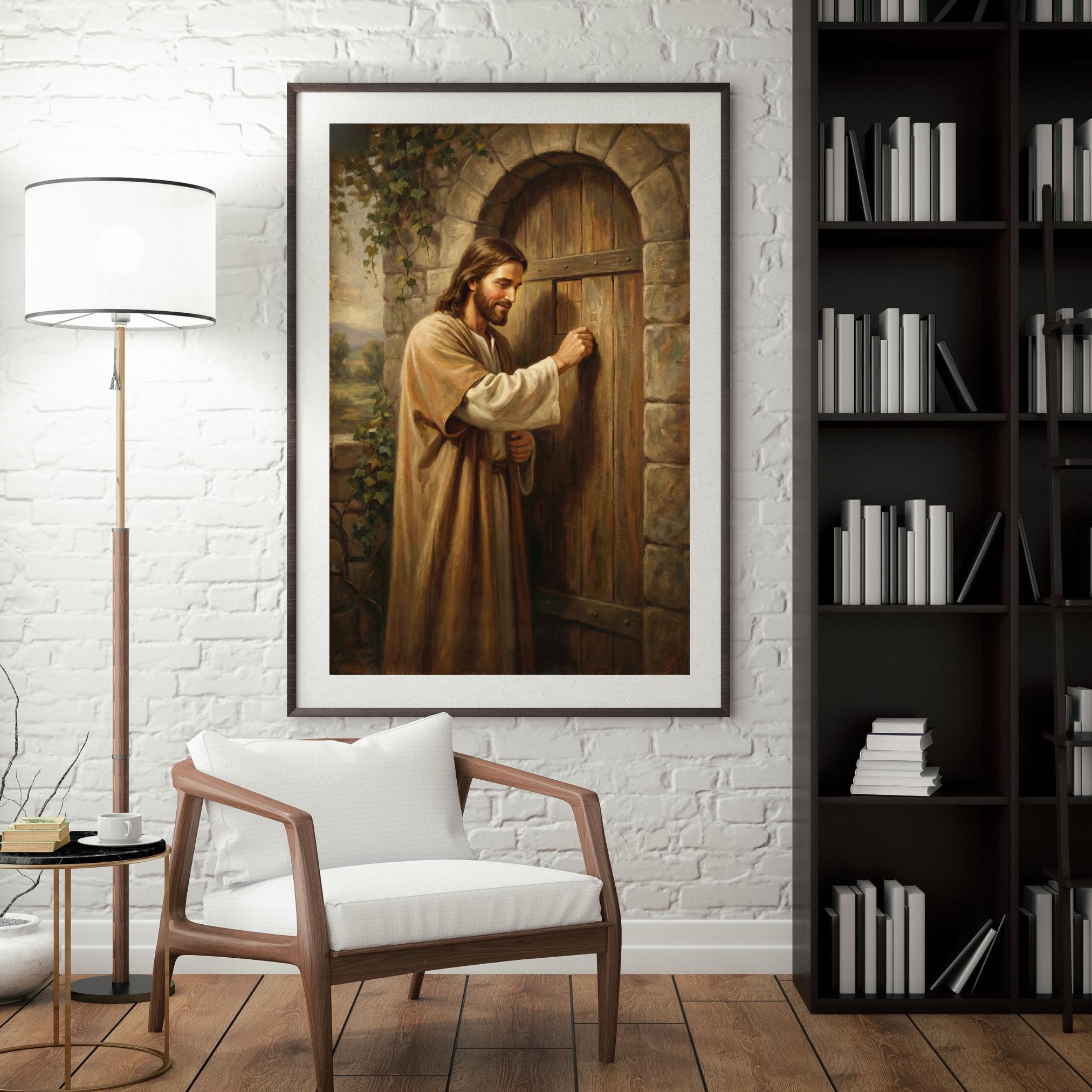 Jesus Knocking at the Door Wall Art | Revelation 3:20 Printable ...