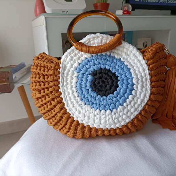 petit sac à main crochet fait main