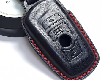 Leather Cover for BMW 1 2 3 5 7 M Series X1 X3 X5 X6 key fob remote case F10 F20 F30 F40 2