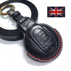 Leather Key Cover For Mini Cooper Clubman Countryman F54 F55 F56 F57 F60 Remote Case Fob BMW 6