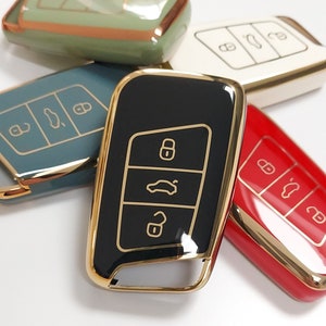 Remote Key Cover For VW Passat B8 Golf Magotan Skoda Octavia Kodiaq Seat Ibiza Leon Case Keyless Entry 8