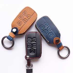 Lederen Sleutel Cover Voor JAGUAR F-type xk xkr xf xfr xj xjl se xe Smart Key Case Keyless entry Land Rover 4