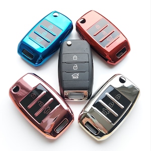 Key Cover For KIA Rio Ceed Proceed Niro Sportage Sorento Picanto Optima Soul 3 Button Case Flip Key Fob 2