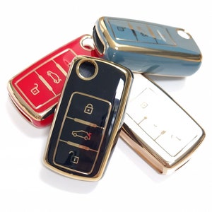 Key Cover For VW Beetle Passat Golf MK7 Polo Transporter T5 T6 CASE Toureg Tiguan MK6 MK5 Sharan Caddy Bora Remote Case 9