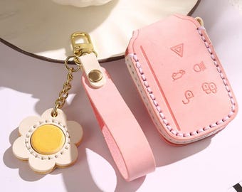 Leather Key Cover For JAGUAR F-type xk xkr xf xfr xj xjl se xe Smart Key Case Keyless Entry Land Rover 10