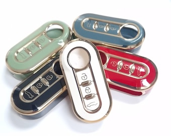 Key Cover For FIAT 500 Panda Punto Bravo Stilo Lancia Ducato 3 Button Flip Fob Case Remote 8