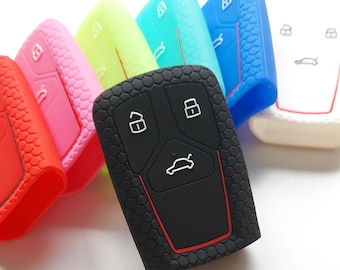 3 Tasten Für Audi A1 A3 S3 A4 S4 A5 S5 A6 S6 TT Q5 Q7 R8 Fall Fernbedienung Flip Key Fob 3 Taste Silikon Schutz Haut 3