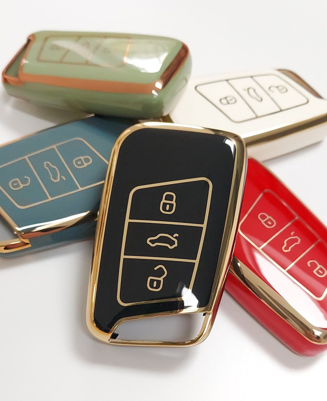 Remote Key Cover for VW Passat B8 Golf Magotan Skoda Octavia Kodiaq ...