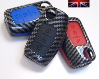 Fiesta Mondeo Focus Titanium Ka Kuga Zetec Galaxy Smax Cmax 3 Button Flip Key Remote Fob Cover Case Holder