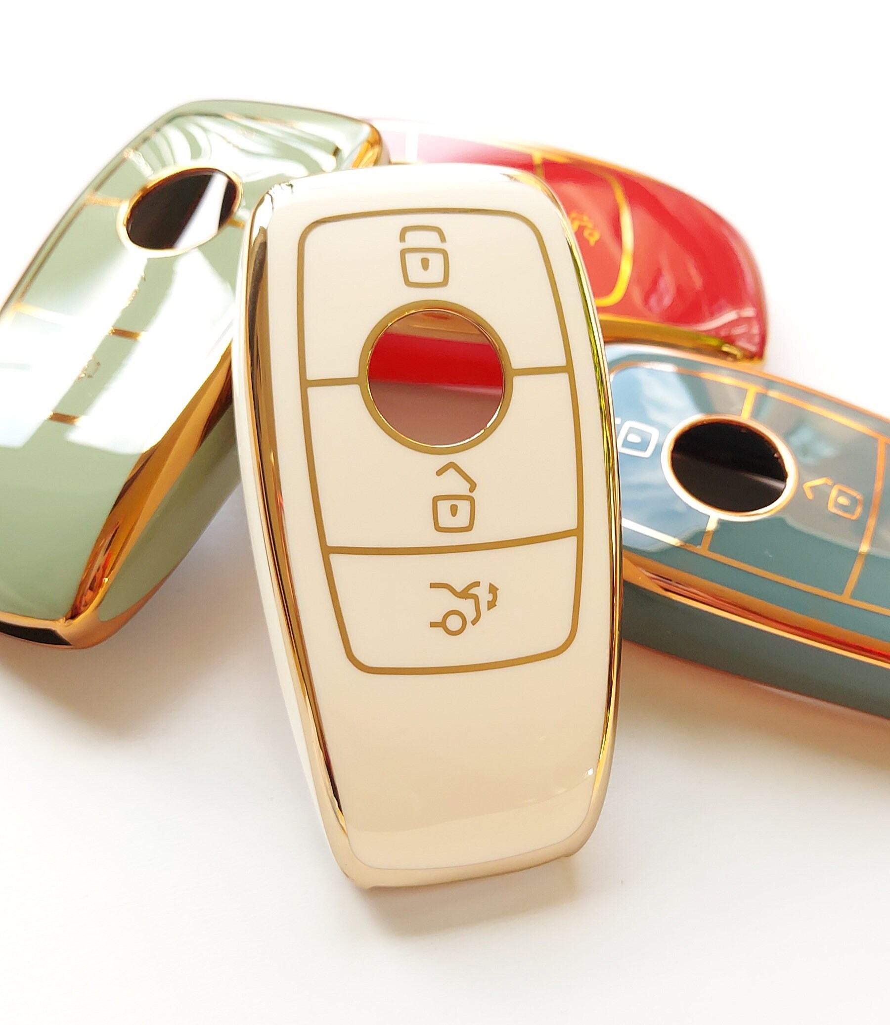 Nuovo Per Mercedes Benz 2 Pulsante Smart Portachiavi Remoto Custodia - Foto 4