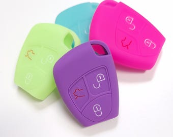 Key Cover For MERCEDES C E S clk cl ml cls slk Class Silicone Case Remote 9
