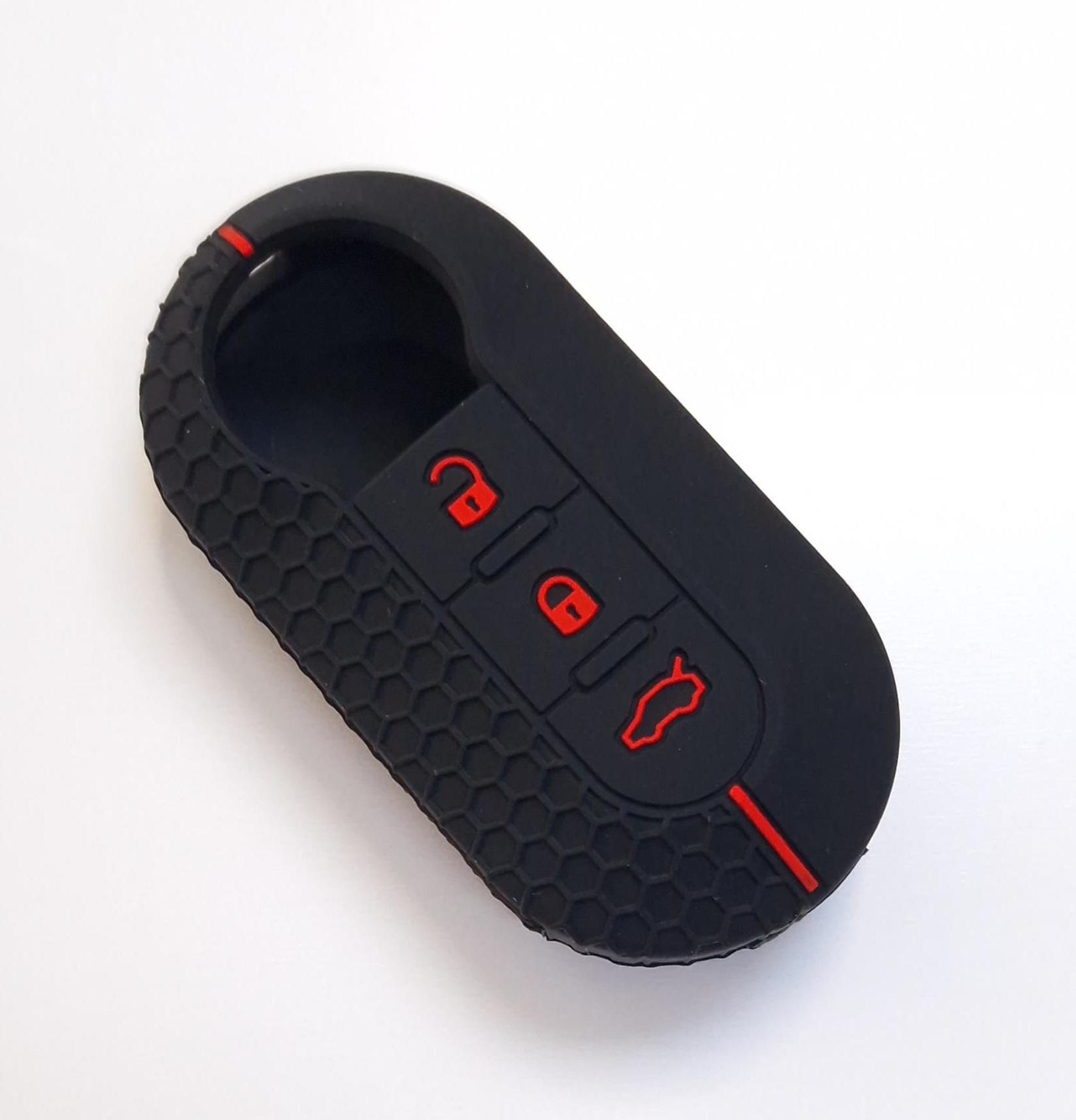 Custodia Portachiavi Flip Cover Per Fiat 500, Panda, Bravo, Punto, Stilo, Lancia - 3 Pulsanti