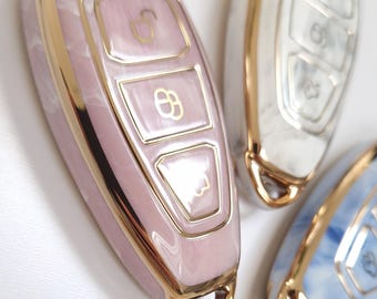 Key Cover For FORD Mondeo Focus Fiesta B max, C max, S max, Galaxy, Kuga Puma 3 Button Case Keyless Entry Remote Fob + Keyring 16